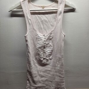 Pink Sleeveless Button-Front Top